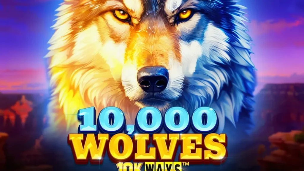 10,000 Wolves 10K Ways سلاٹ کا ایک منظر جس میں جنگلی ماحول دکھایا گیا ہے